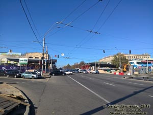 Фото Киева. Берестейский проспект. Сооружается новый Шулявский путепровод.