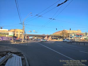 Фото Киева. Берестейский проспект. Сооружается новый Шулявский путепровод.