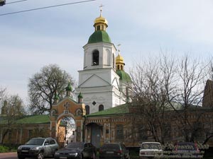 Фото Киева. Церковь «Воскресения Христова» (Воскресенская церковь), памятник архитектуры XVII века.