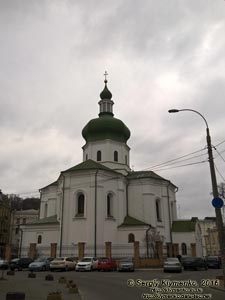 Фото Киева. Подол. Церковь Николы Притиска - памятник архитектуры 1631 года.