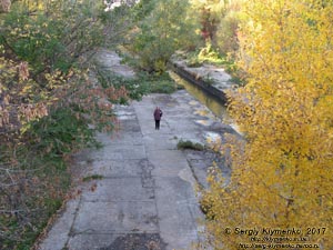 Фото Киева. Речка Лыбедь неподалёку от её впадения в Днепр.