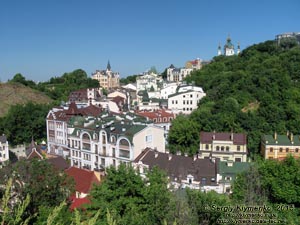 Фото Киева. Новая застройка урочища Гончары-Кожемяки - «Воздвиженка». Вид со стороны Пейзажной аллеи.