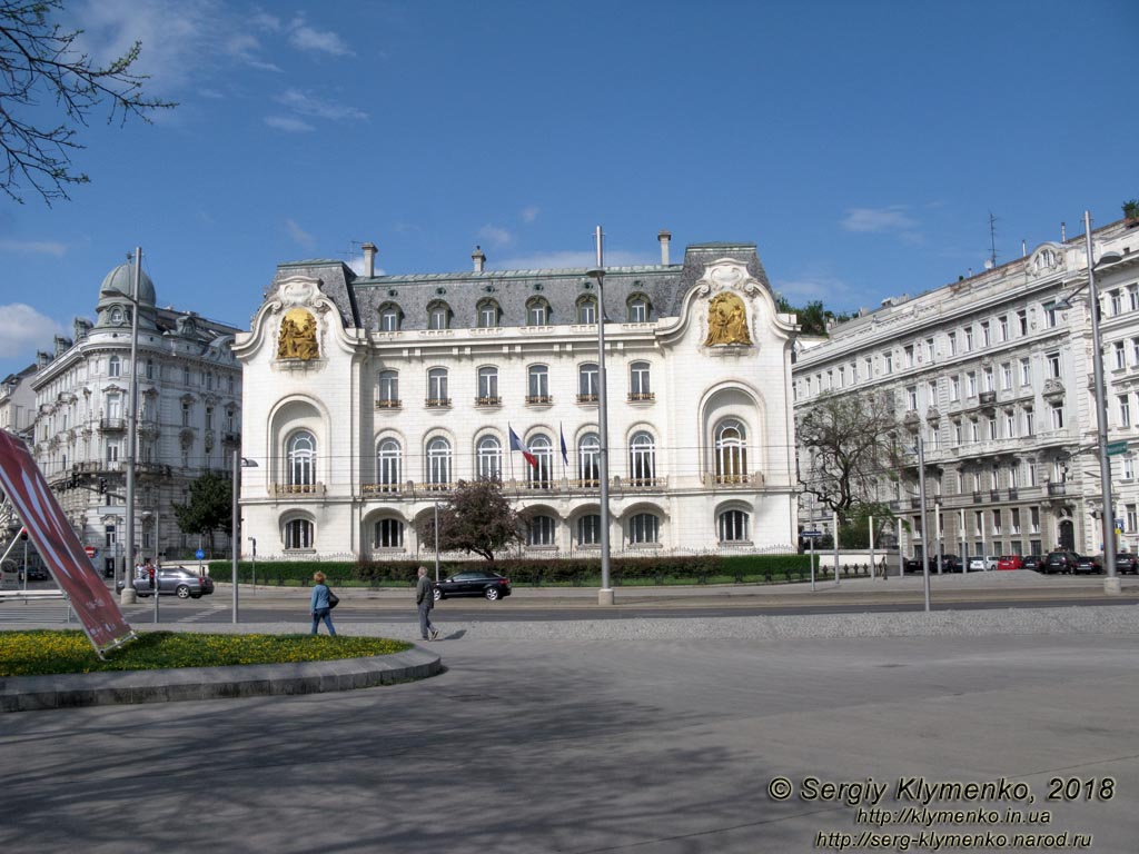 Вена (Vienna), Австрия (Austria). Фото. Вдоль Schwarzenbergplatz. Посольство Франции в Австрии (Französische Botschaft).
