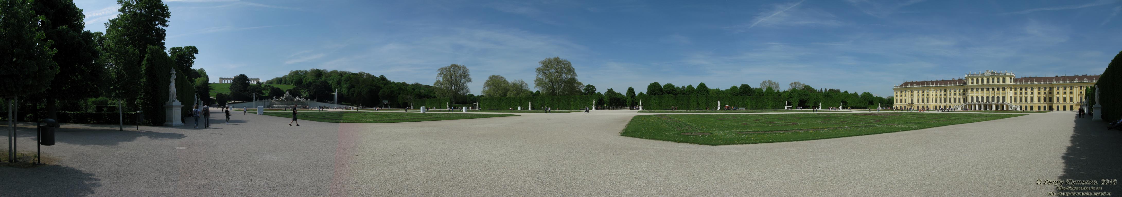 Вена (Vienna), Австрия (Austria). Фото. Дворец Шёнбрунн (Schloss Schönbrunn). Большой партер (Großes Parterre).
