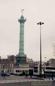 Париж. Площадь Бастилии (Place de la Bastille).