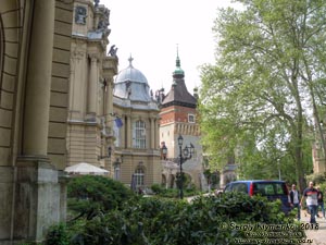 Будапешт (Budapest), Венгрия (Magyarország). Фото. Замок Вайдахуньяд (Vajdahunyad vára).