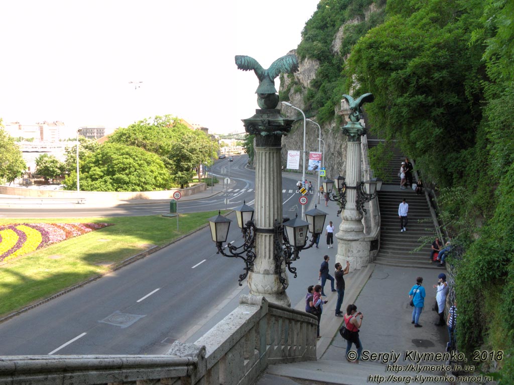 Будапешт (Budapest), Венгрия (Magyarország). Фото. Буда. Лестница Святого Геллерта (Szent Gellért lépcső).