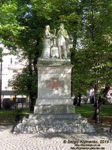 Фото Кракова. Старый Город. Памятник Ядвиге и Ягейлло (Pomnik Królowej Jadwigi i Władysława Jagiełły) на Плантах (Planty).