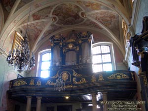 Фото Кракова. Старый Город. Костёл Святой Варвары (Kościół św. Barbary). Хор и орган.