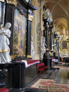 Фото Кракова. Скалка (Skałką). Интерьер костёла Святого Архангела Михаила и Святого Станислава.