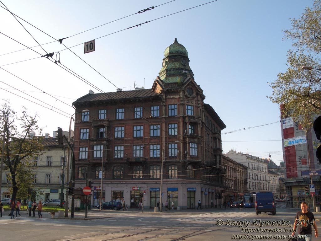 Фото Кракова. Дом Оренштейна (ul. Dietla 42, róg ul. Stradomskiej 27).