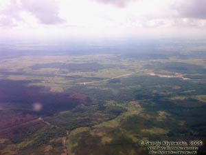 Фото с борта самолёта. Наверное, - где-то над Житомирщиной.
