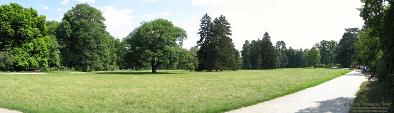 Белая Церковь, Александрийский парк. Фото. Панорама Большой поляны.