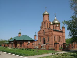 Херсонская область. Аскания-Нова. Фото. Новопостроенный храм «Спорительницы хлебов» Свято-Дмитриевской общины.