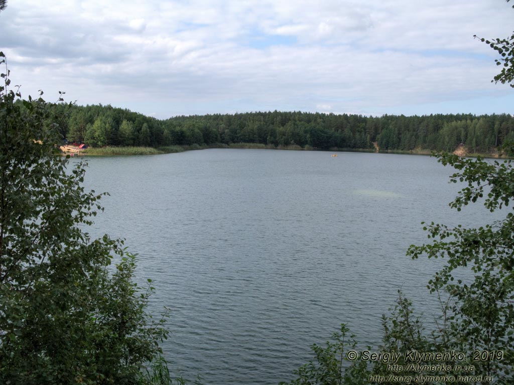 «Голубые озёра» (село Олешня, Черниговская область). Фото. Большое озеро (51°57'53"N, 31°10'06"E).
