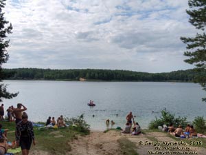 «Голубые озёра» (село Олешня, Черниговская область). Фото. Большое озеро (51°57'53"N, 31°10'06"E).