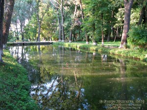 Винницкая область. Посёлок Браилов. Фото. Памятник паркового искусства местного значения «Браиловский парк». Искусственное озеро.