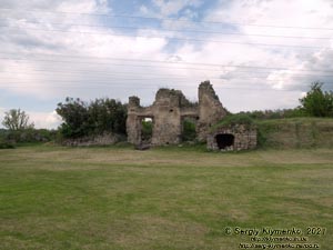 Хмельницкая область. Село Пановцы Каменец-Подольского района. Фото. Руины Панивецкого замка (48°37'23"N, 26°36'54"E).