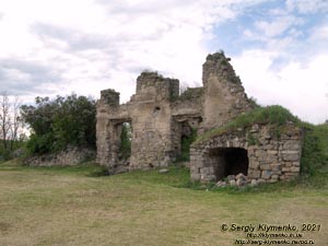 Хмельницкая область. Село Пановцы Каменец-Подольского района. Фото. Руины Панивецкого замка (48°37'23"N, 26°36'54"E).