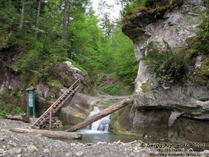 Черновицкая область, Вижницкий район. Фото. «Буковинские водопады». Водопад Ворота (48°10'00"N, 25°08'34"E).