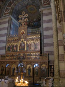 Черновцы. Бывшая Резиденция православных митрополитов Буковины и Далмации, интерьер Семинарской церкви.