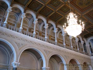 Черновцы. Бывшая Резиденция митрополитов Буковины и Далмации, «Мраморный» (Синодный) зал.