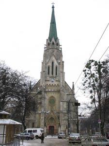 Черновцы. Бывший иезуитский храм Пресвятого Сердца Господа Иисуса.