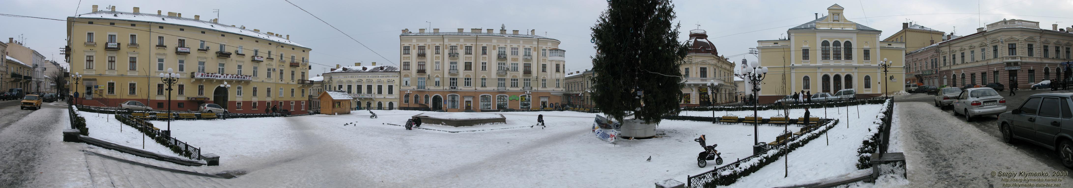 Черновцы. Площадь Филармонии (панорама ~180°).