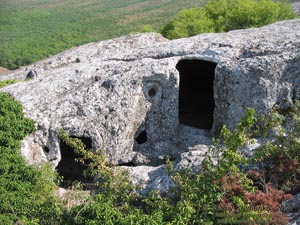 Крым. Эски-Кермен, восточные глыбы.