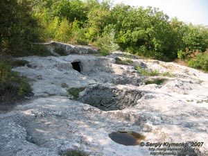 Крым. Эски-Кермен, восточные глыбы.