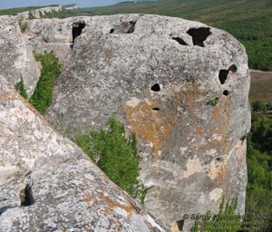 Крым. Эски-Кермен, восточные глыбы.