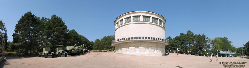 Крым. Севастополь, Сапун-гора. Диорама (панорама ~120°).