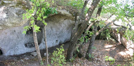 Крым. Эски-Кермен, восточные глыбы.