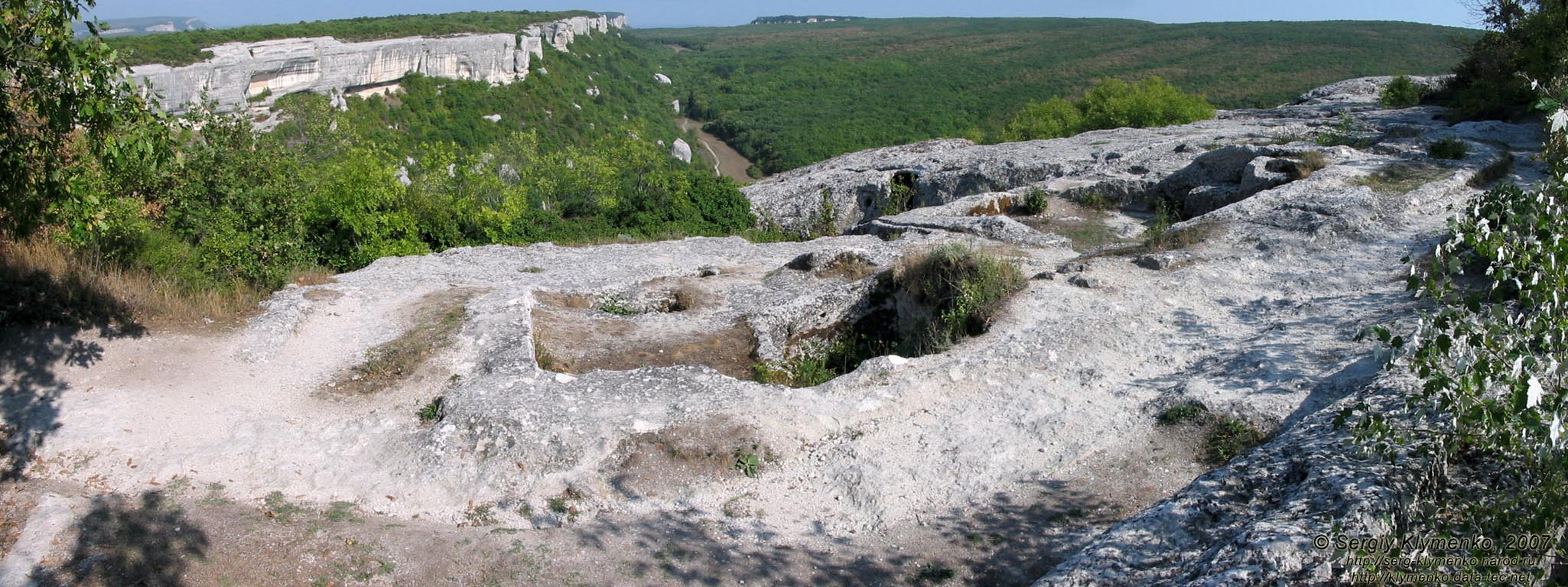 Крым. Эски-Кермен, восточные глыбы.