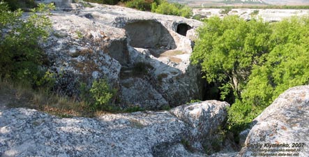 Крым. Эски-Кермен, восточные глыбы.