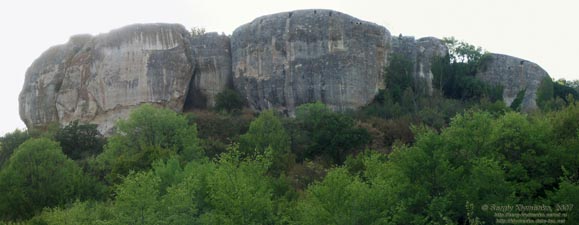 Крым. Эски-Кермен. Общий вид с востока.