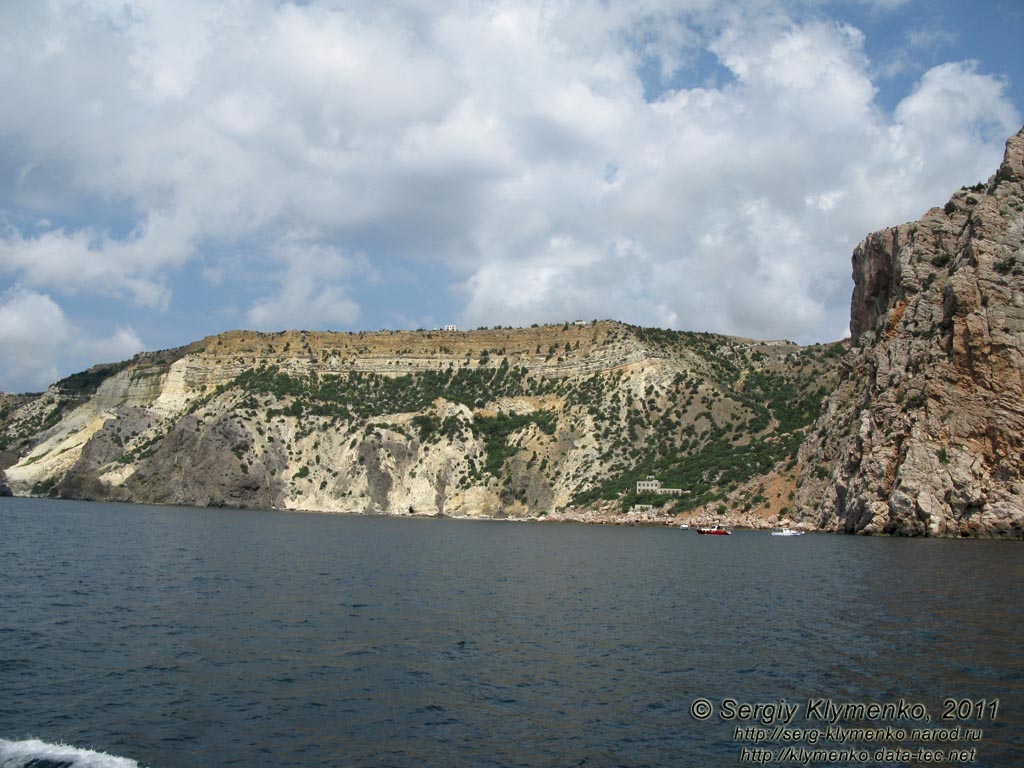 Крым. Фото. Плато Кая-Баш, вид с моря.