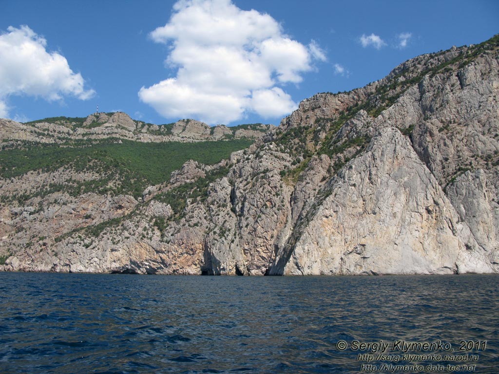 Крым. Фото. Мыс Айя. «Ушаковская стенка» и урочище Аязьма.
