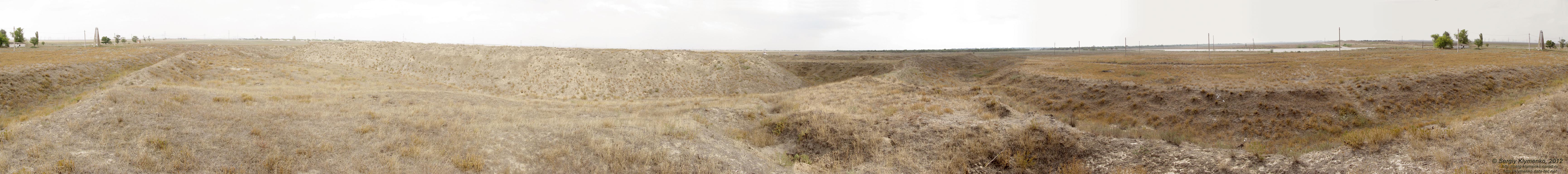 Крым. Фото. Перекопский вал и крепость Перекоп. Панорама 360°.