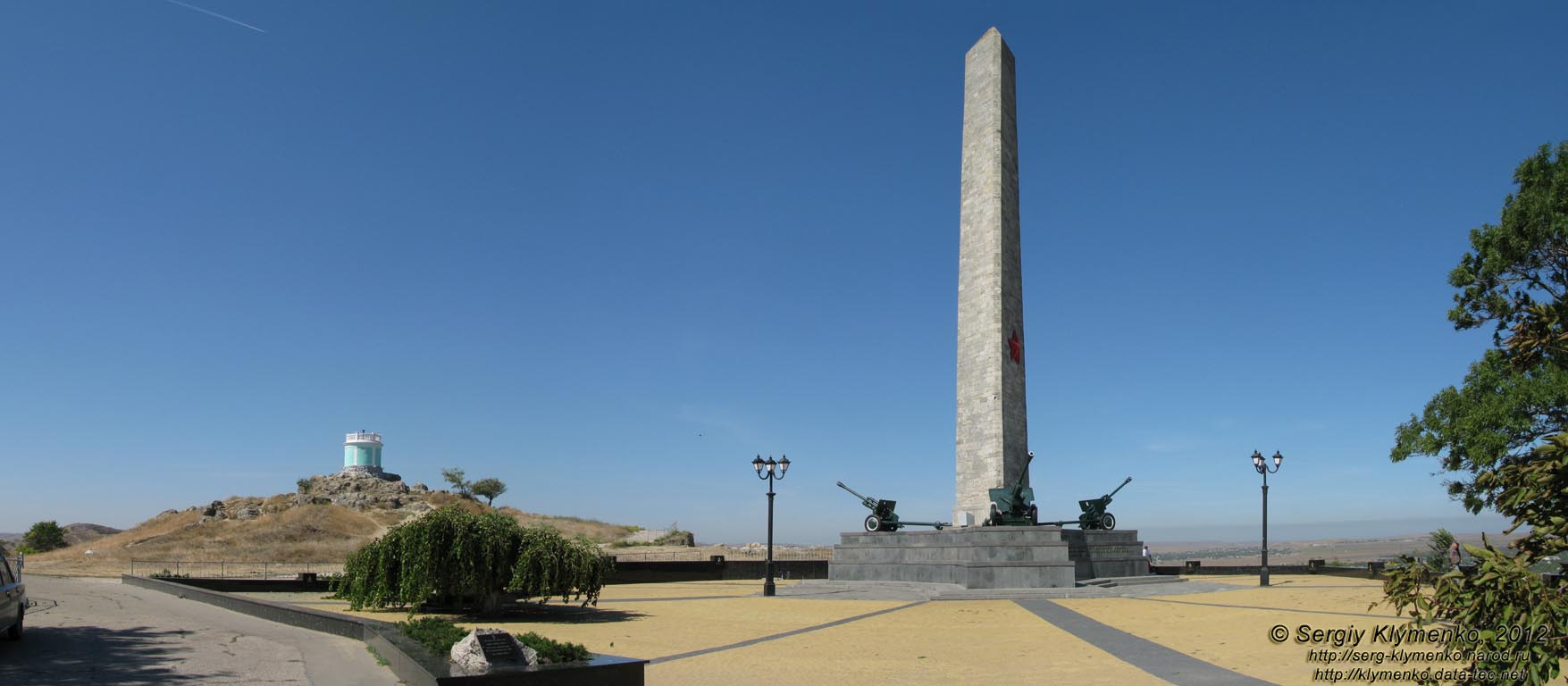 Крым, Керчь. Фото. Гора Митридат. Панорама ~90°.