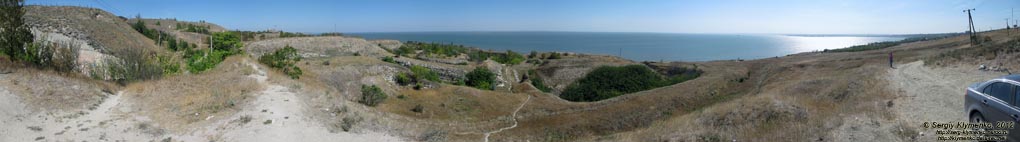 Крым, Керчь. Фото. Комплекс сооружений Керченской крепости, XIX век. Панорама ~270°.
