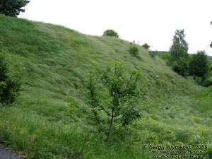 Древний Галич. Фото. Крылосская гора. Оборонительные валы XII века.