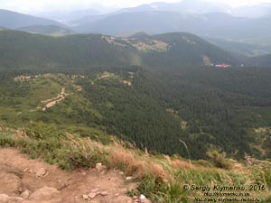 Фото Карпат. Продолжаем спуск с Говерлы «синим» маршрутом.