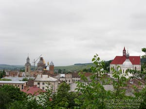 Тернопольщина. Бережаны. Фото. Панорама города Бережаны с улицы Костельная.