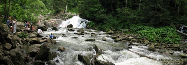 Львовская область. Речка Каменка. Фото. Водопад на речке Каменка.