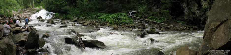 Львовская область. Речка Каменка. Фото. Водопад на речке Каменка.