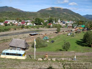 Закарпатская область, Колочава. Фото. Музей-скансен «Старое село». Общий вид.