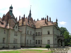 Закарпатская область. Охотничий дворец графов Шенборнов. Фото. Западный фасад.