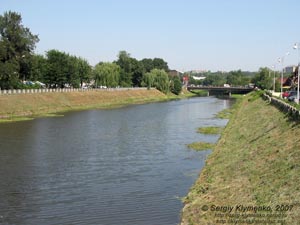 Харьков. Фото. Речка Лопань в районе Университетской Горки.
