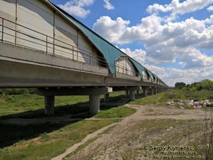 Харьков. Фото. Начало моста метро через речку Харьков возле станции метро «Киевская».